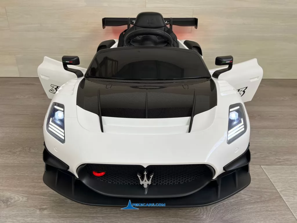 Maserati MC20 GT2 12V 2.4G Blanco puertas abiertas