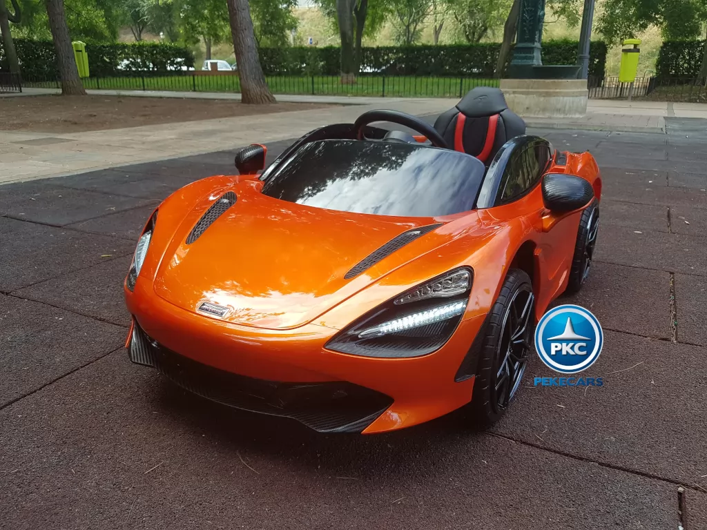 Mercedes McLaren para niños 720S 12V con MP4 Naranja Pintado