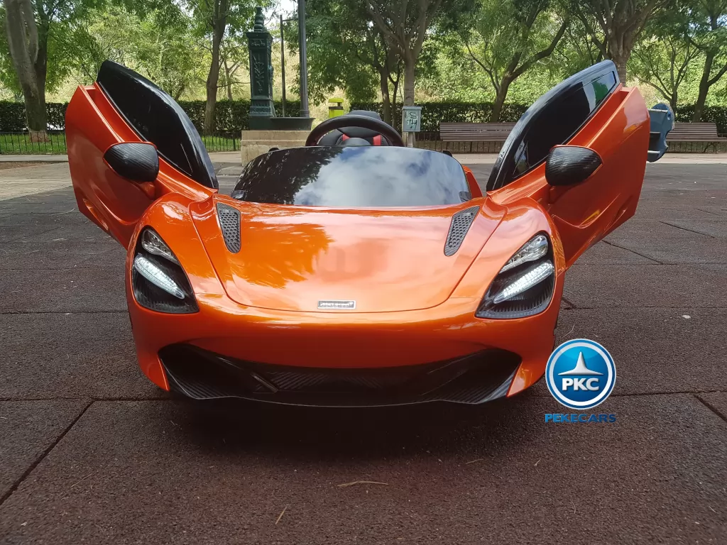 Mercedes McLaren para niños 720S 12V con MP4 Naranja Pintado