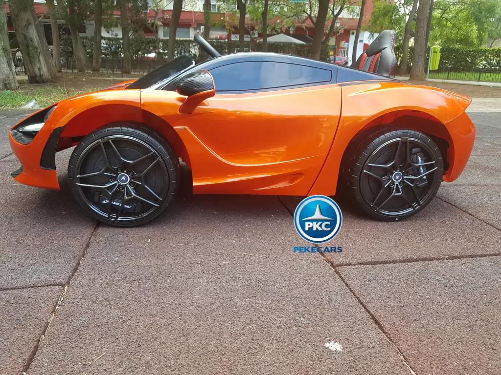 Mercedes McLaren para niños 720S 12V con MP4 Naranja Pintado