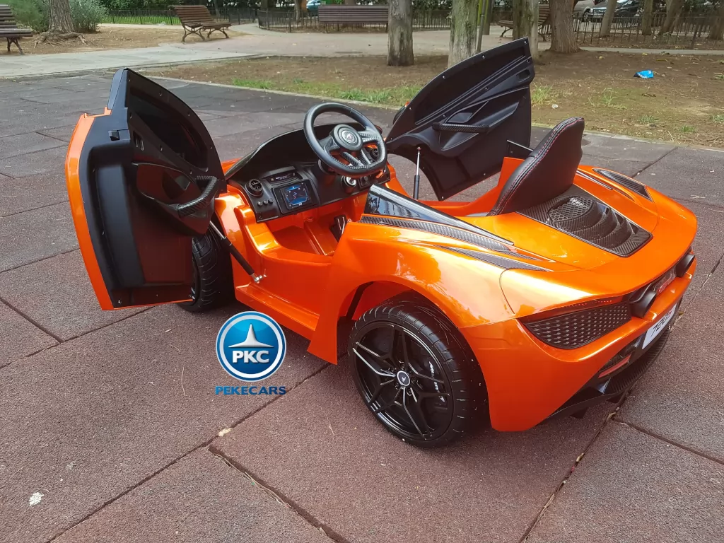 Mercedes McLaren para niños 720S 12V con MP4 Naranja Pintado