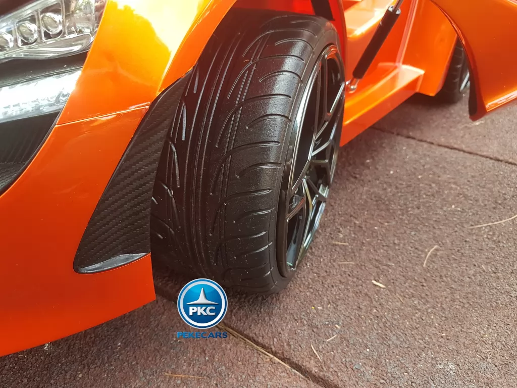 Mercedes McLaren para niños 720S 12V con MP4 Naranja Pintado