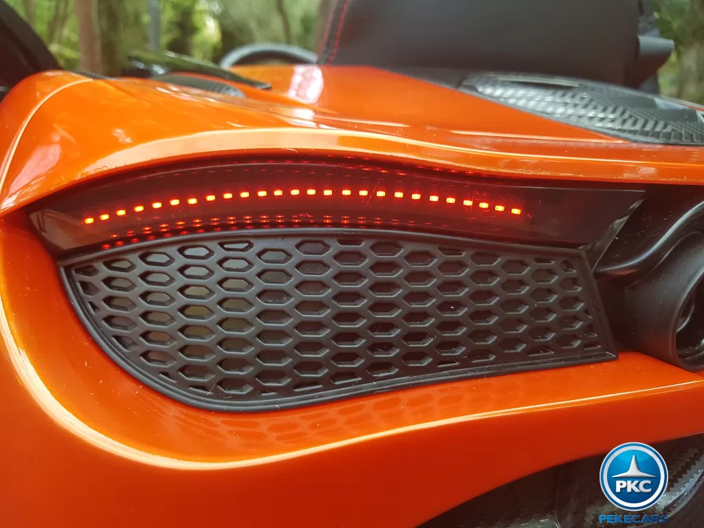 Mercedes McLaren para niños 720S 12V con MP4 Naranja Pintado