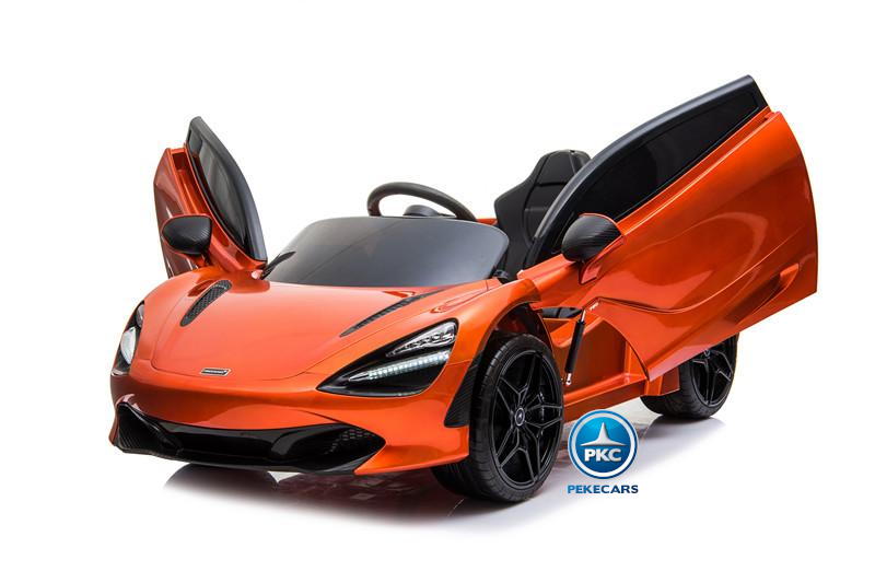 Mercedes McLaren para niños 720S 12V con MP4 Naranja Pintado