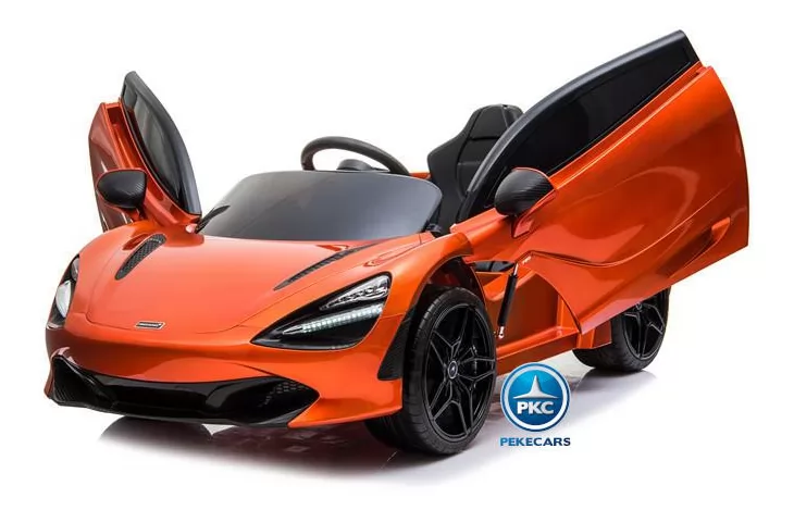 Mercedes McLaren para niños 720S 12V con MP4 Naranja Pintado