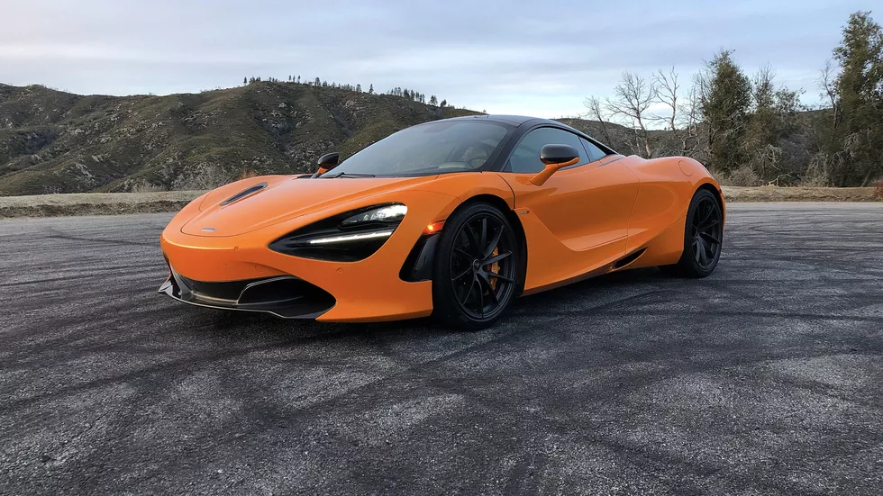 Mercedes McLaren para niños 720S 12V con MP4 Naranja Pintado