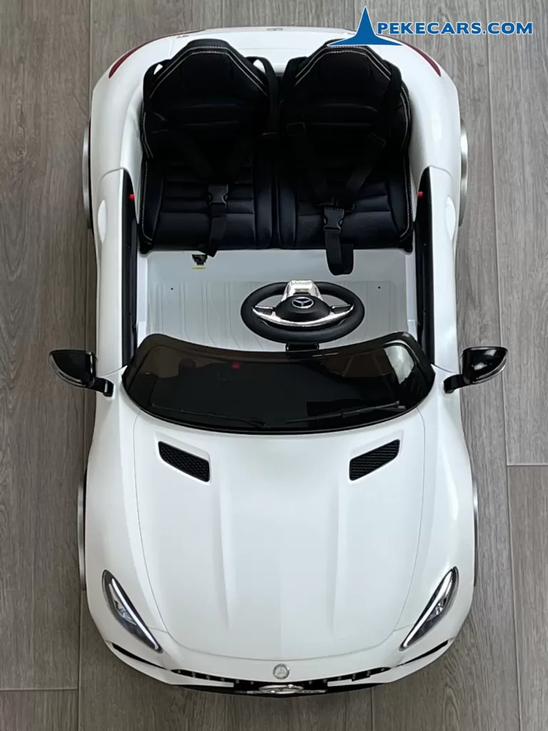 Coche electrico para niños Mercedes GT 12V Blanco 2 Plazas