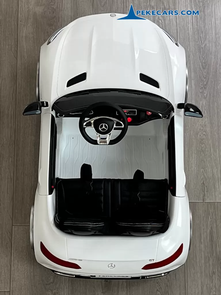 Coche electrico para niños Mercedes GT 12V Blanco 2 Plazas