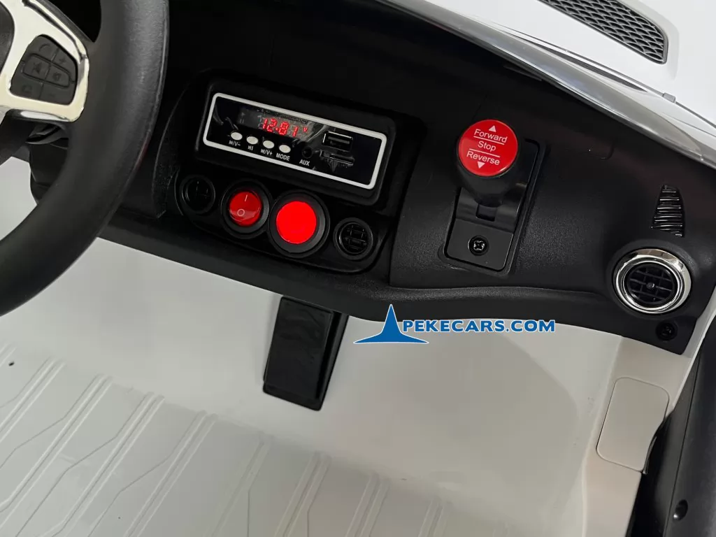 Coche electrico para niños Mercedes GT 12V Blanco 2 Plazas