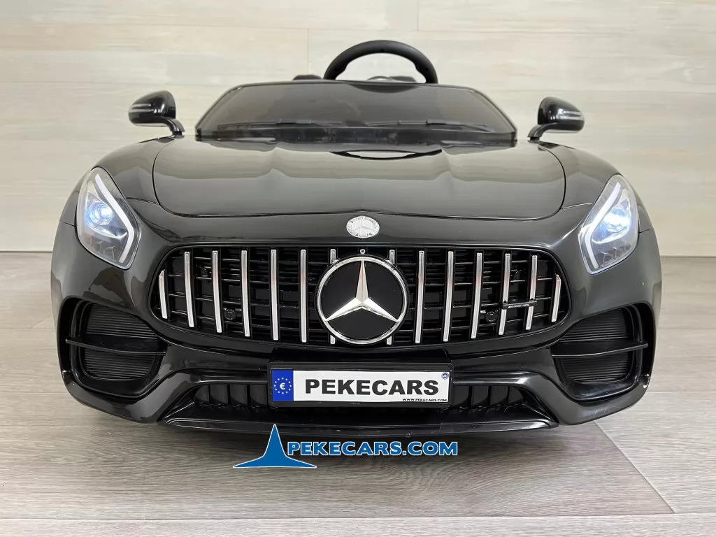 Coche electrico para niños Mercedes GT 12V Negro frontal