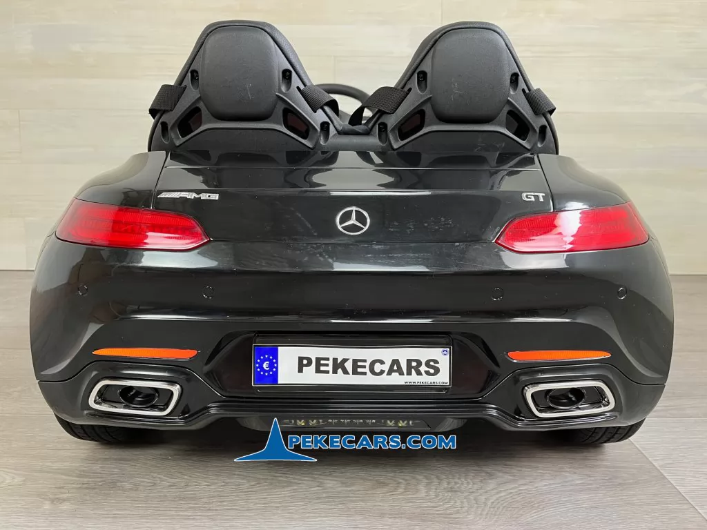 Coche electrico para niños Mercedes GT 12V Negro trasera
