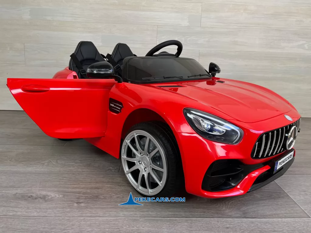Coche electrico para niños Mercedes GT 12V Rojo apertura de puertas