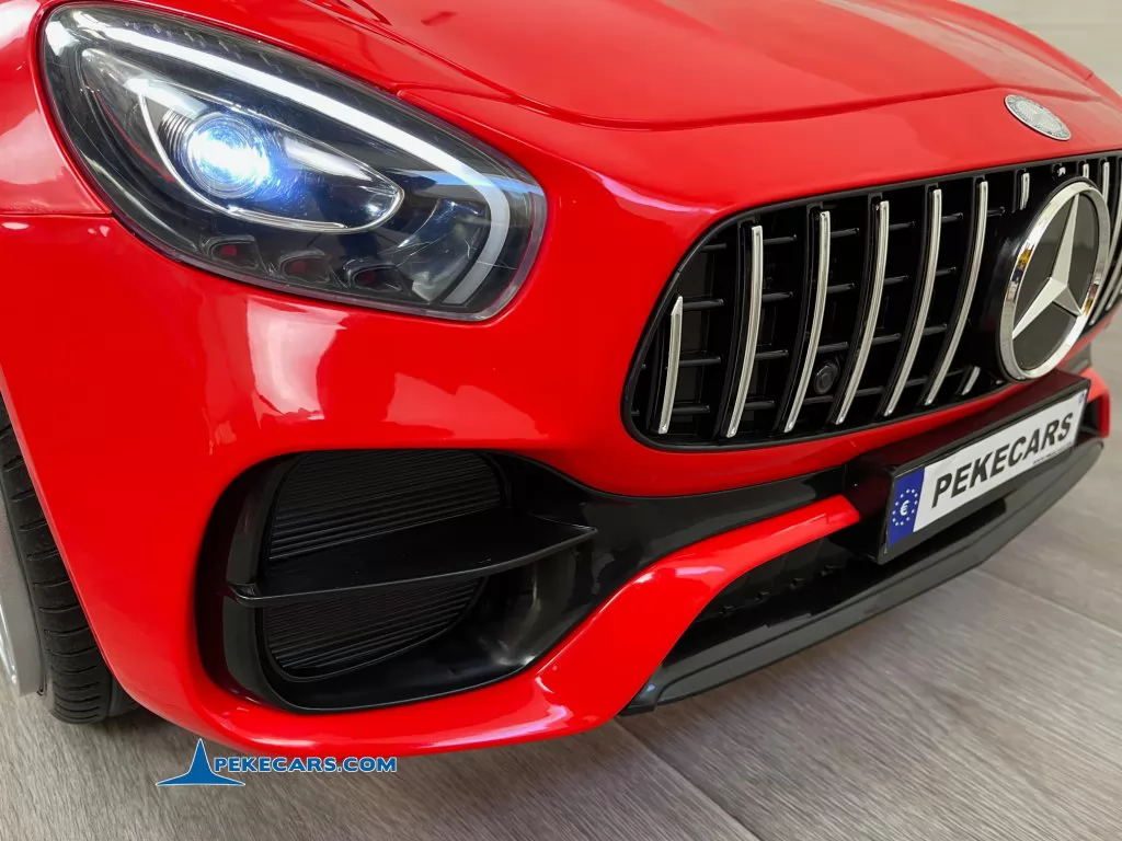 Coche electrico para niños Mercedes GT 12V Rojo delantera