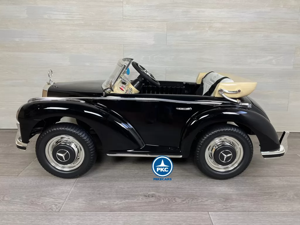 Coche electrico para niños Mercedes Benz 300S Negro lateral