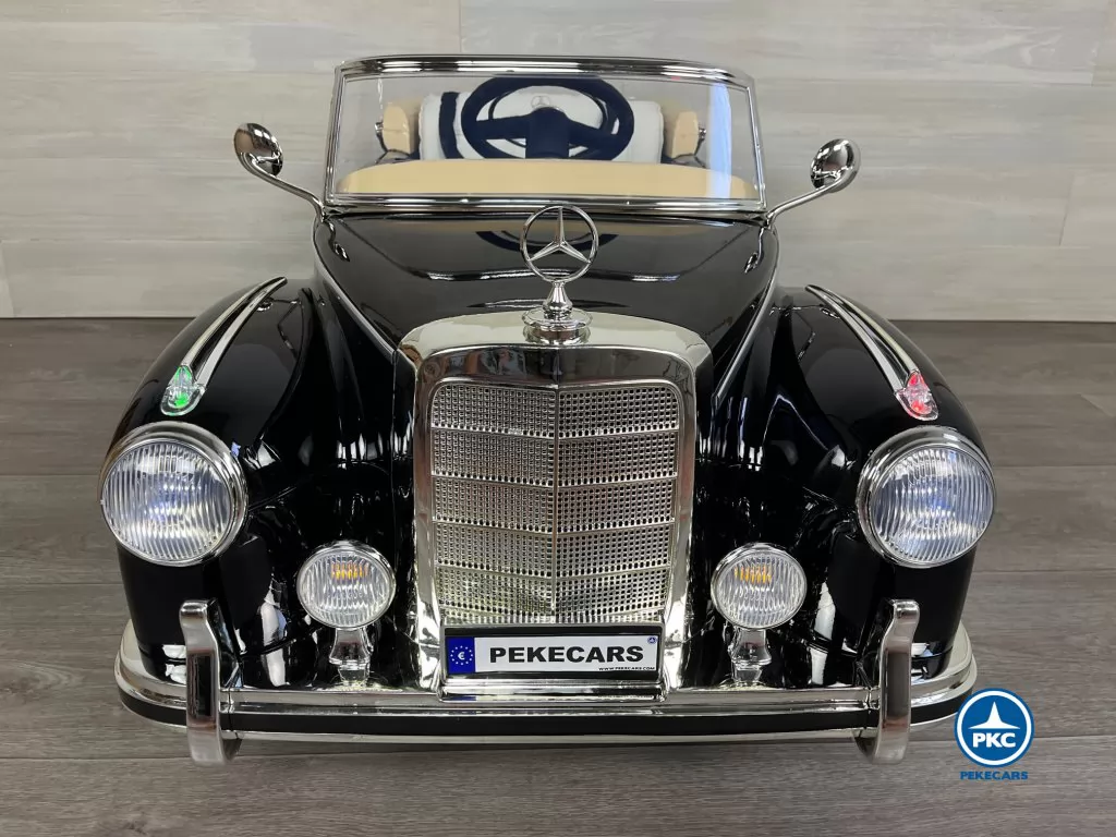 Coche electrico para niños Mercedes Benz 300S Negro frontal