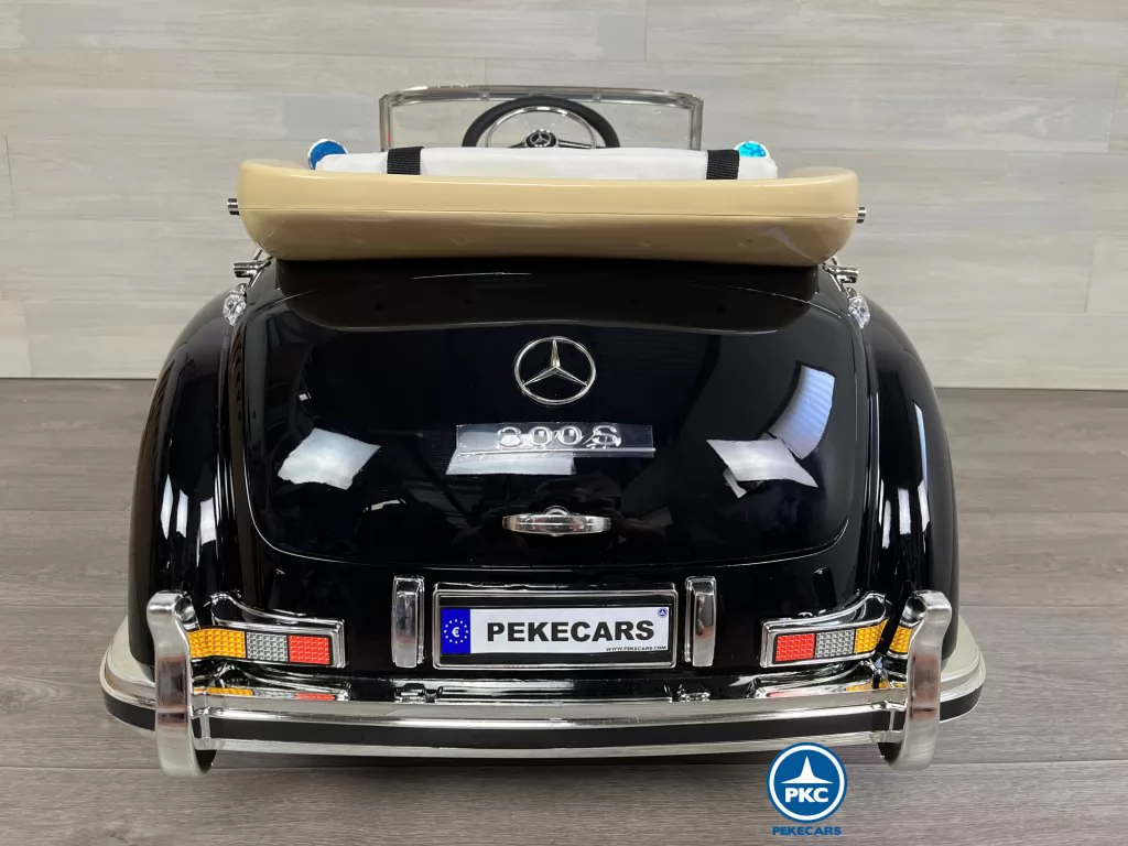 Coche electrico para niños Mercedes Benz 300S Negro trasera