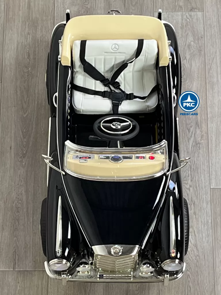 Coche electrico para niños Mercedes Benz 300S Negro desde arriba