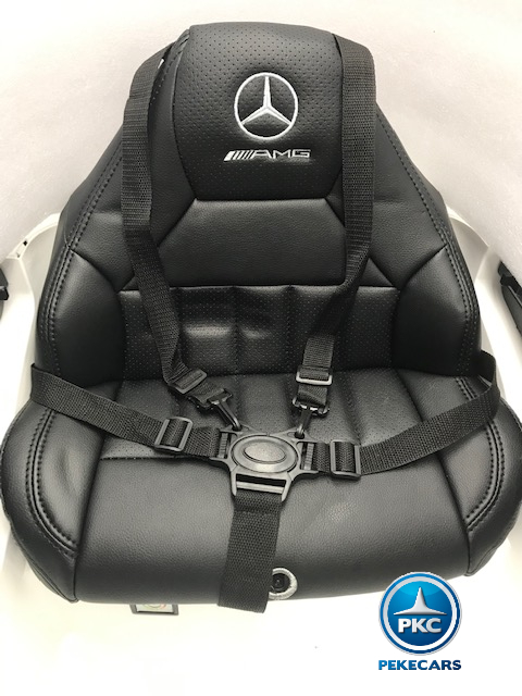 Coche electrico infantil mercedes a45 Blanco asiento