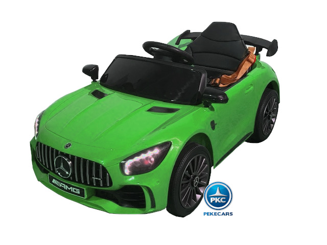 Coche electrico para niños Mercedes GTR 12V Verde vista principal