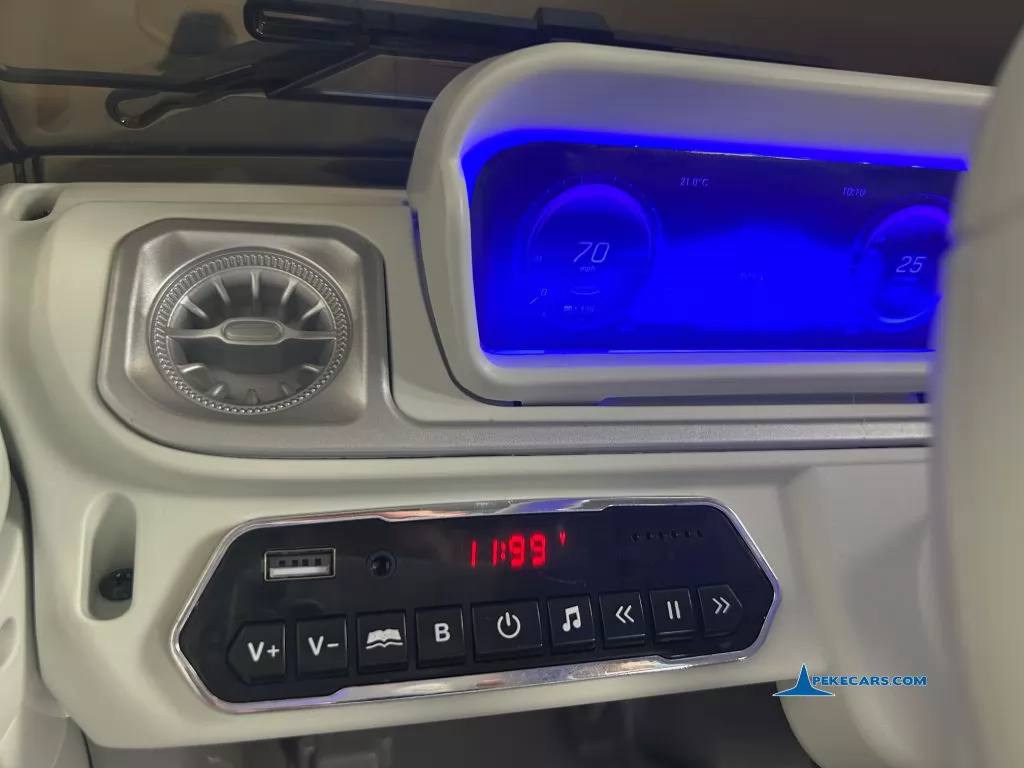 Mercedes benz EQG Gris metalizado coche electricos para niños radio y mp3