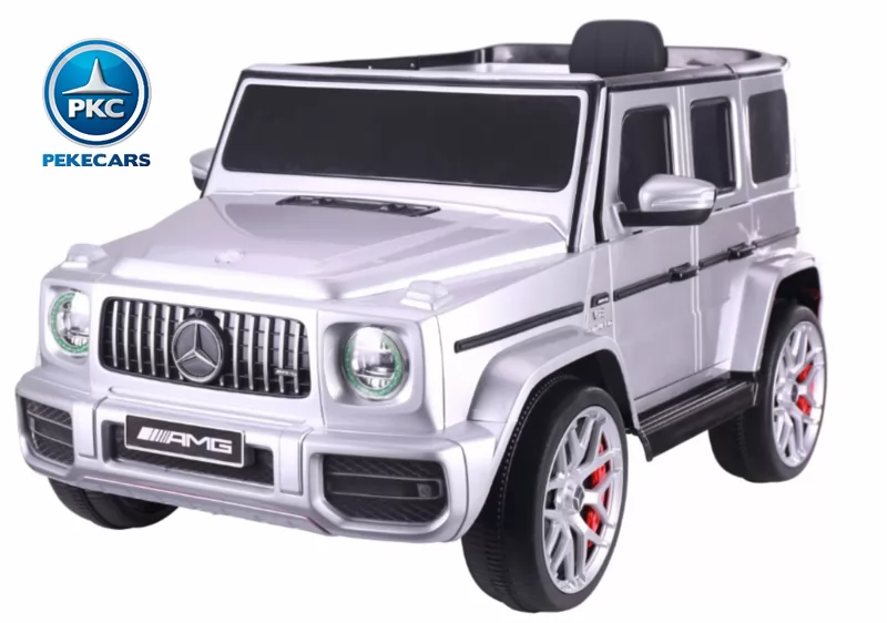 Todoterreno electrico para niños Mercedes G63 Plateado vista principal