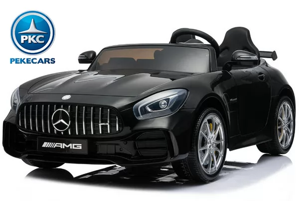 Coche eléctrico para niños Mercedes GTR 2 plazas Negro metalizado vista principal