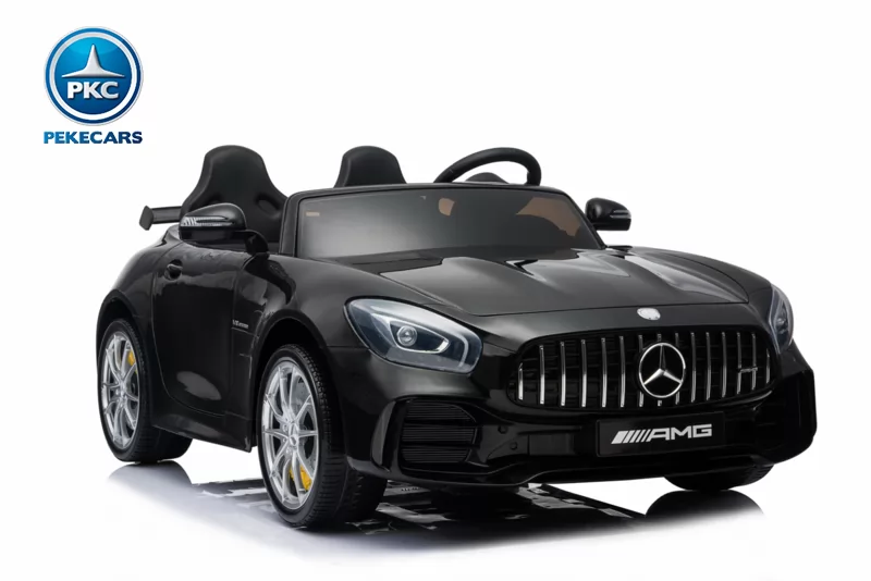 Coche eléctrico para niños Mercedes GTR 2 plazas Negro metalizado vista 3/4 derecha