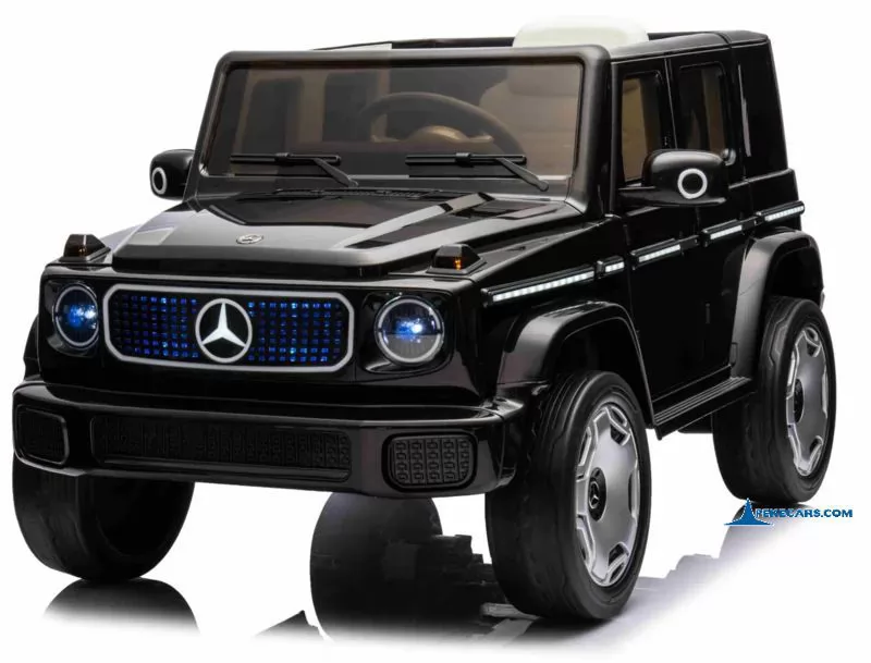 Mercedes benz EQG negro metalizado coche electricos para niños