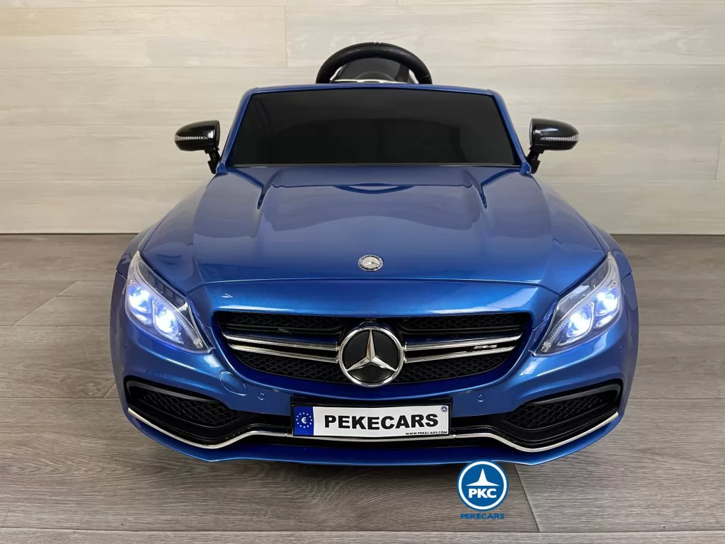 Coche electrico para niños Mercedes C63 Azul Metalizado
