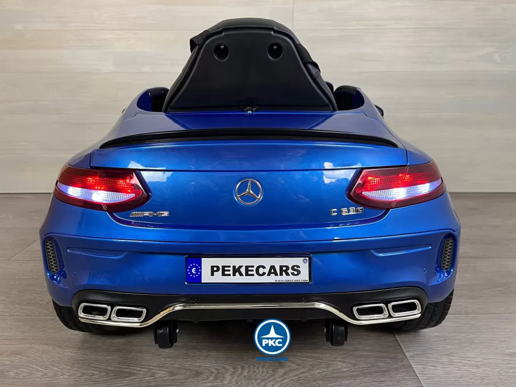 Coche electrico para niños Mercedes C63 Azul Metalizado