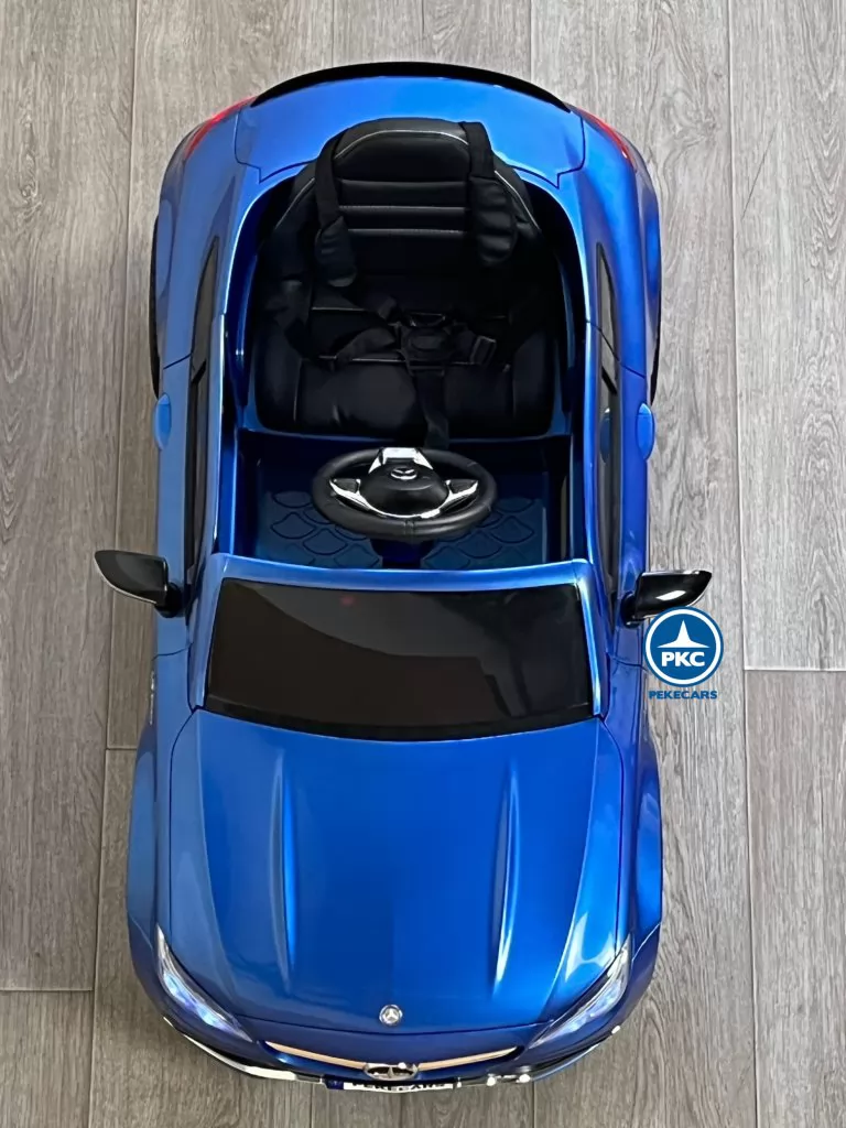 Coche electrico para niños Mercedes C63 Azul Metalizado