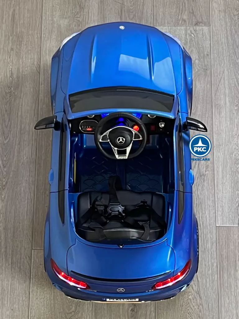 Coche electrico para niños Mercedes C63 Azul Metalizado