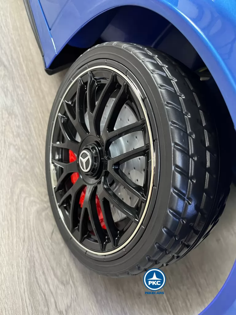 Coche electrico para niños Mercedes C63 Azul Metalizado