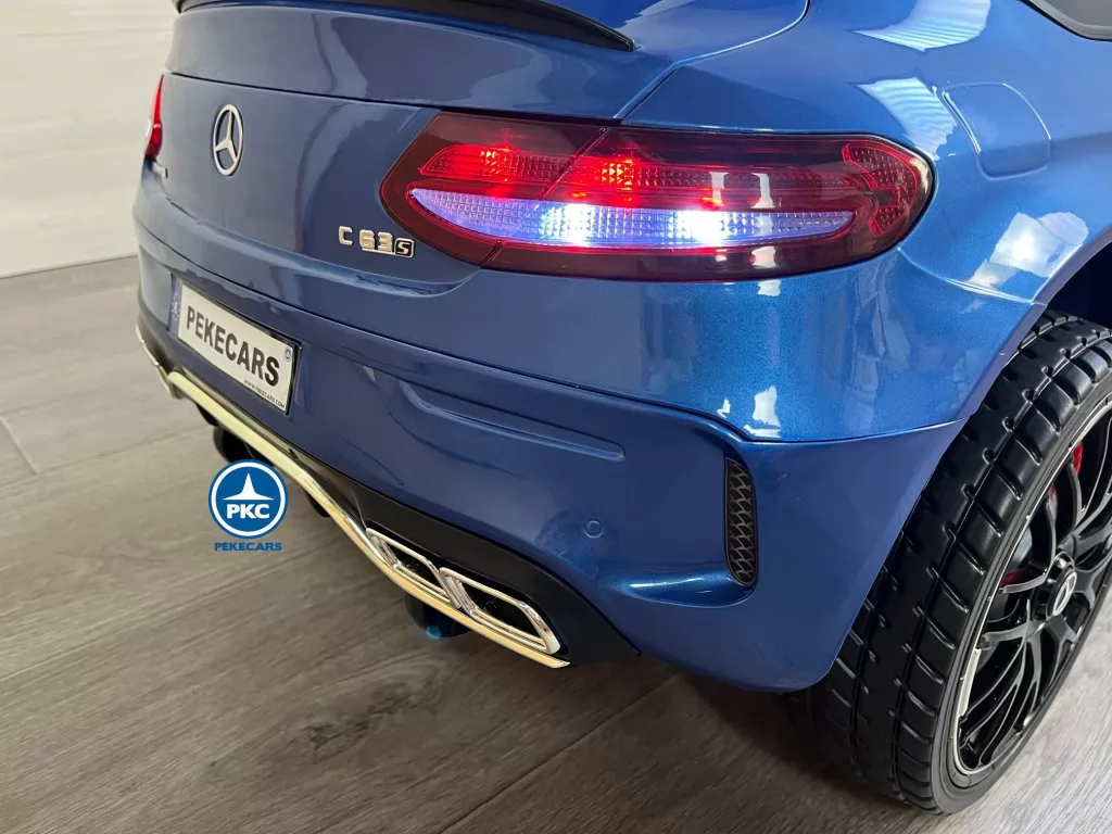 Coche electrico para niños Mercedes C63 Azul Metalizado