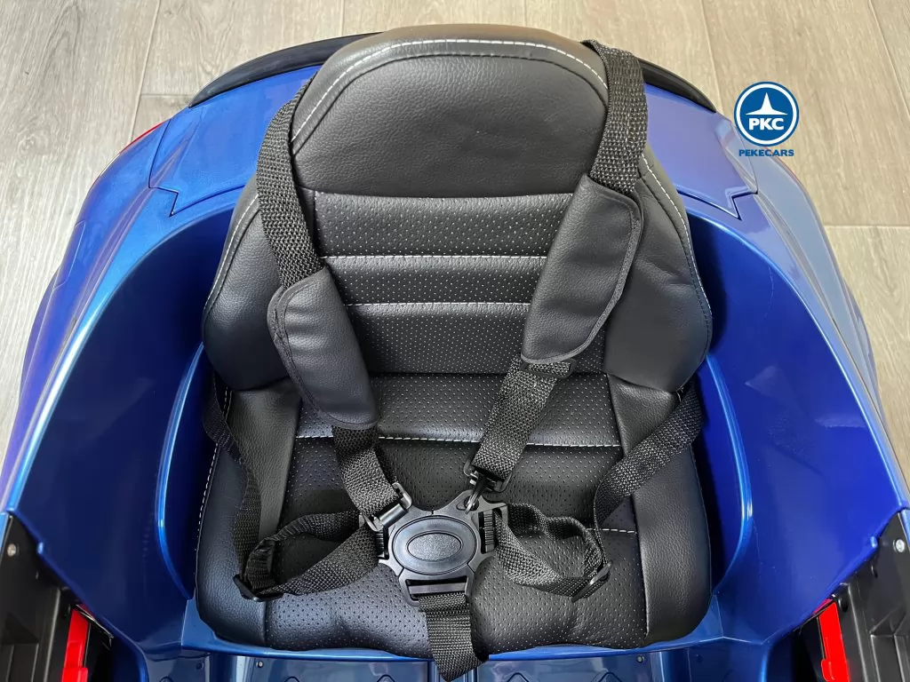 Coche electrico para niños Mercedes C63 Azul Metalizado