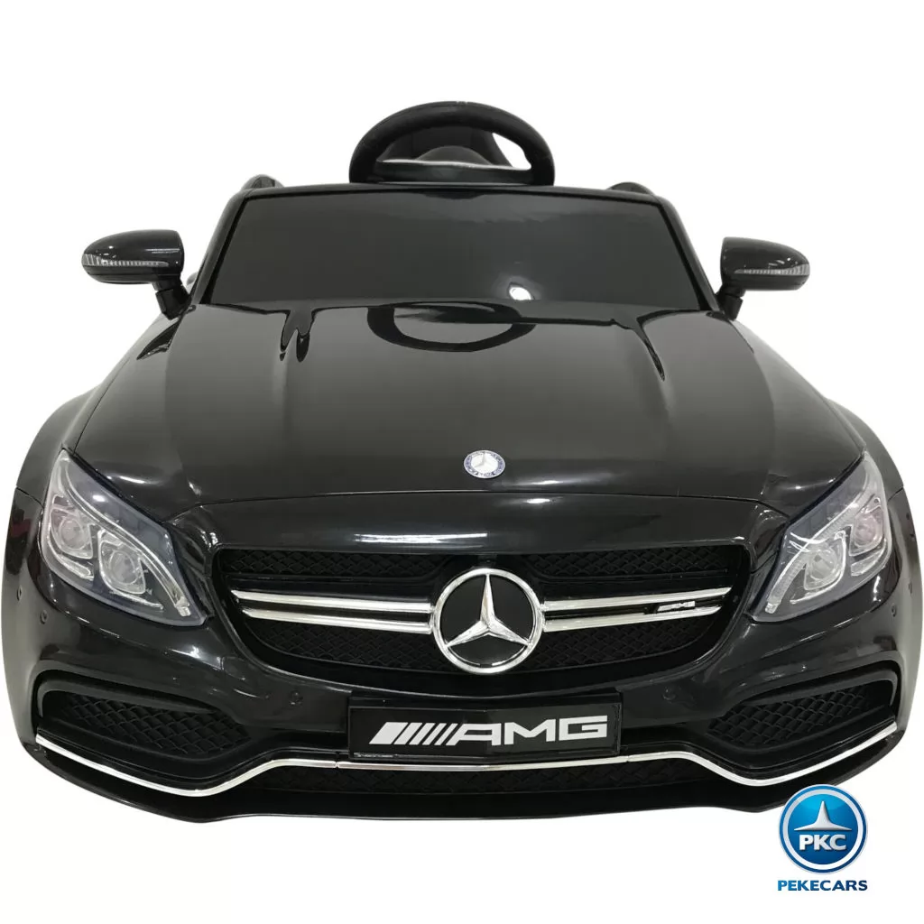 Coche electrico para niños Mercedes C63 Negro Metalizado vista principal