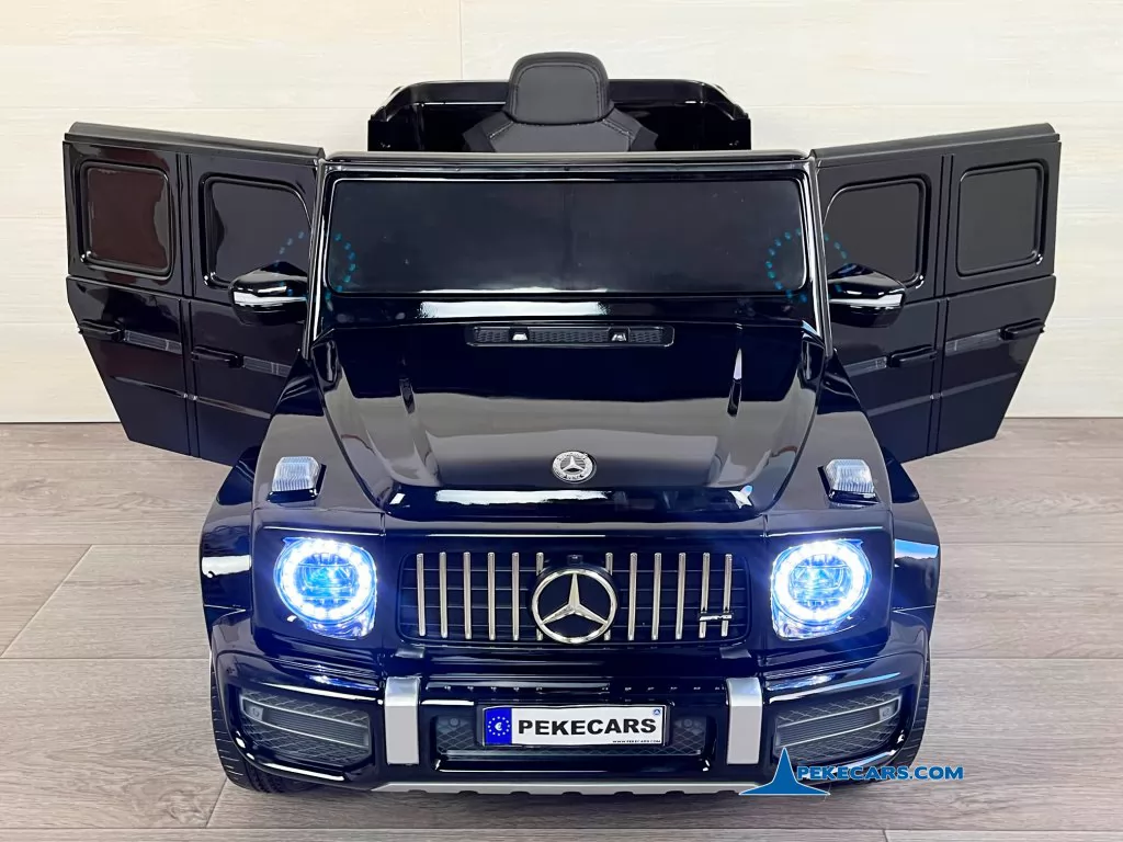 coches electricos para niños mercedes g63 negro metalizado puertas abiertas