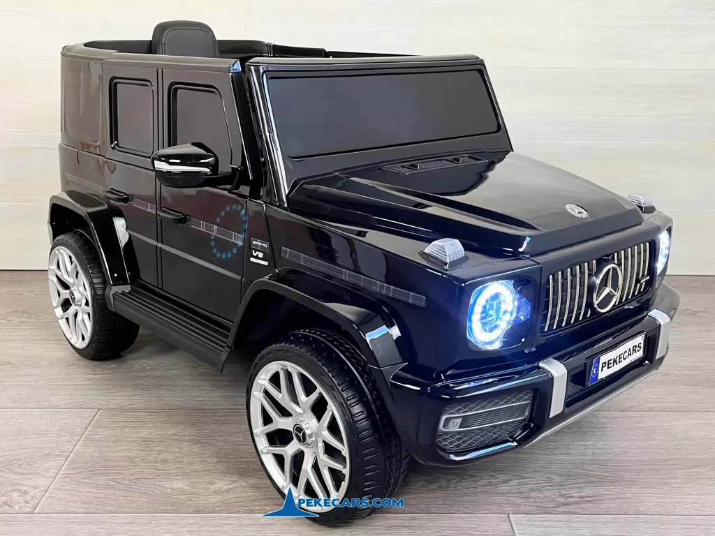 coches para niños mercedes g63 negro metalizado vista lado izquierdo
