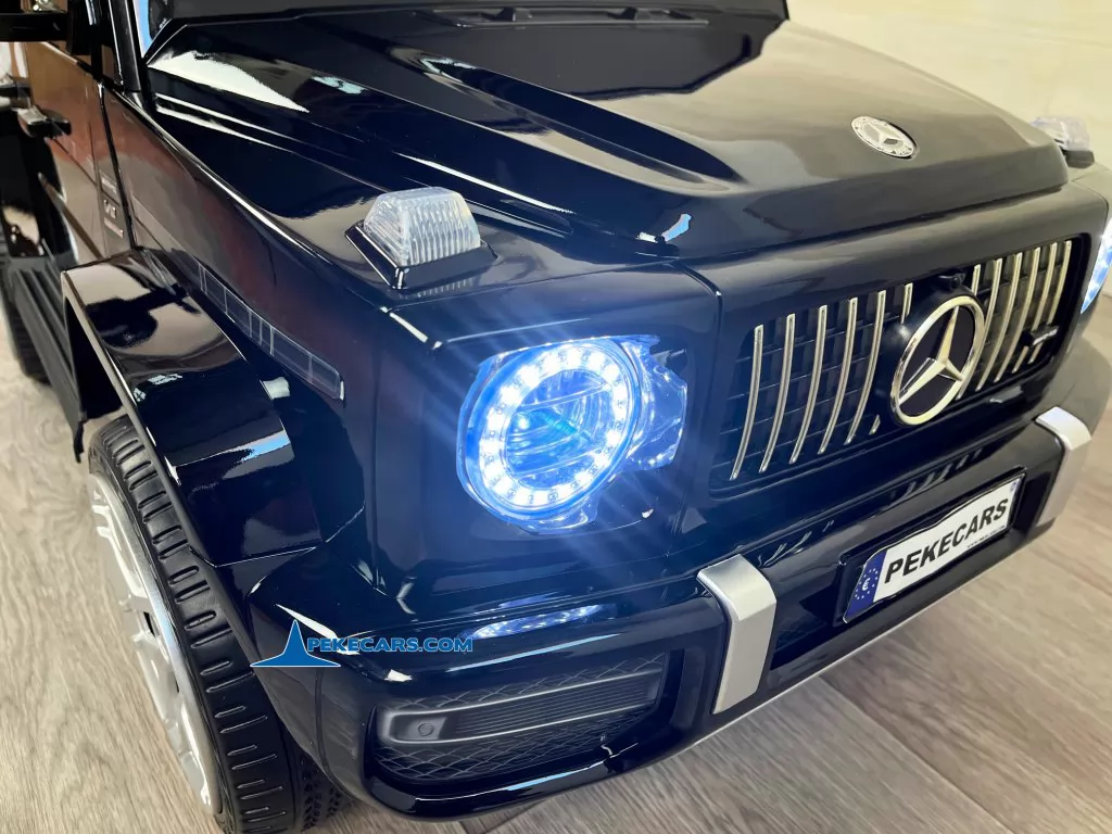 coches teledirigidos mercedes g63 negro metalizado luces frontales