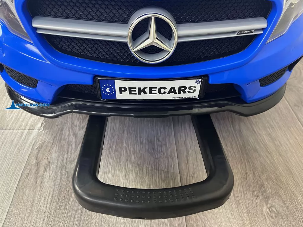 Coche eléctrico para niños mercedes GLA45 AMG Azul asa de transporte