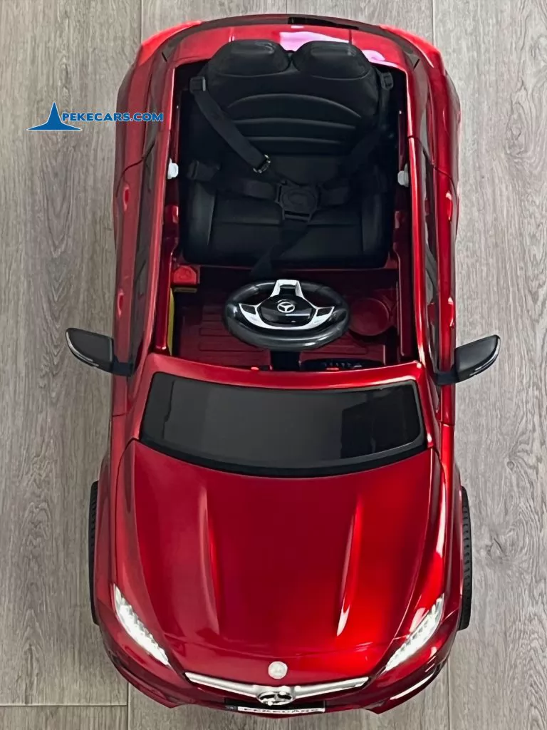 Coche eléctrico para niños mercedes AMG GLA45 Rojo Metalizado vista arriba