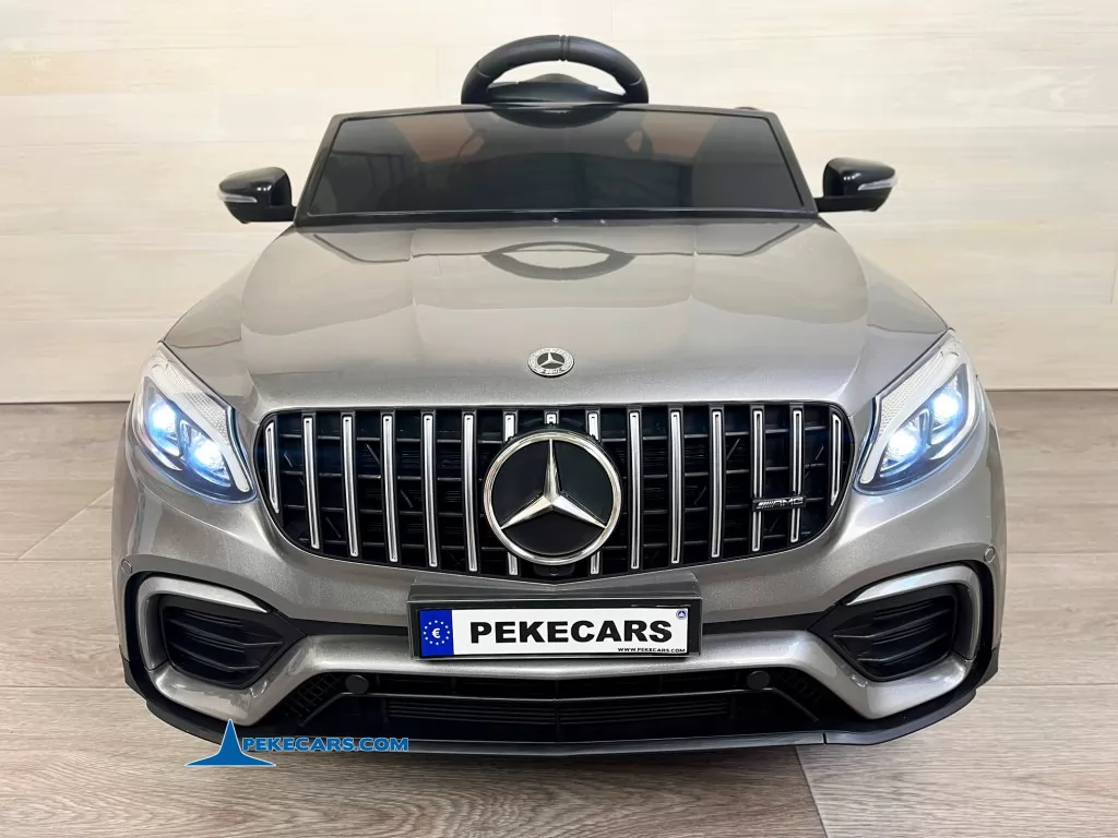coches electricos niños mercedes glc 63s mp4 gris metalizado vista frontal