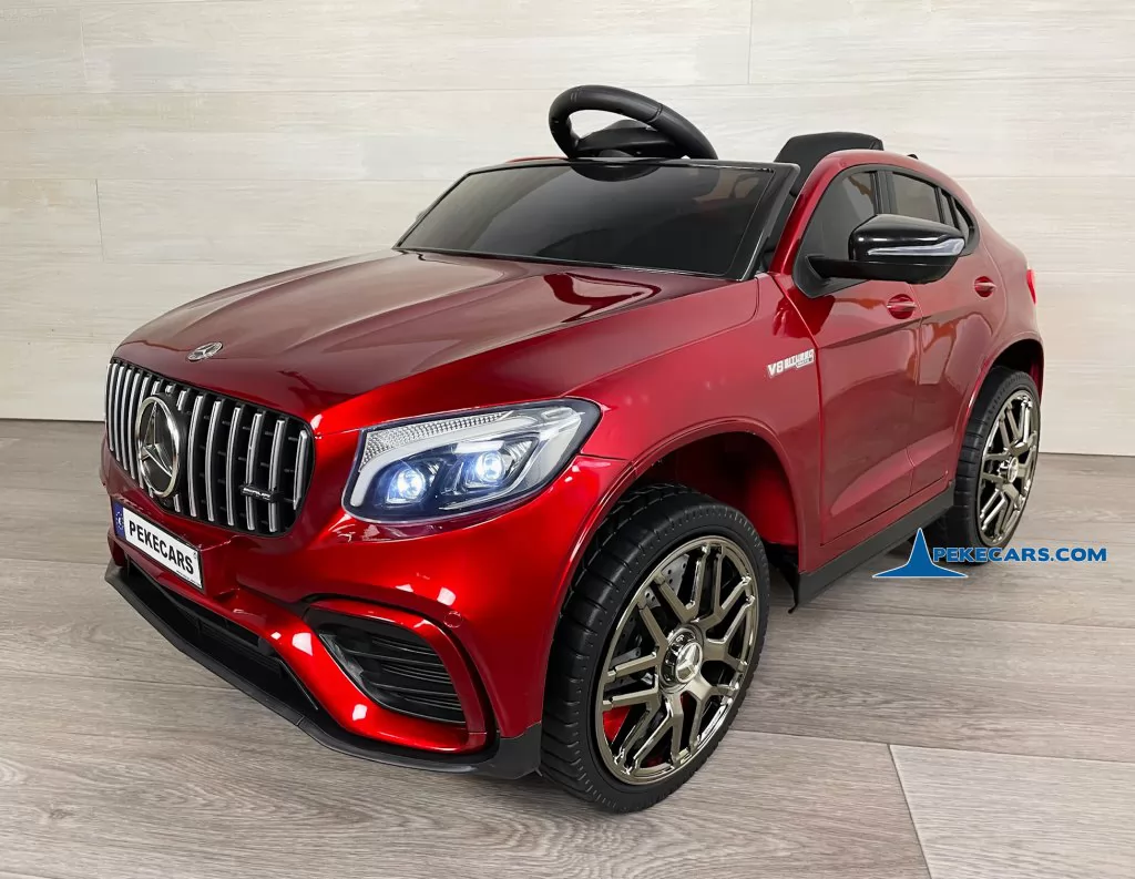 coche electrico niños mercedes glc 63s mp4 rojo metalizado vista lado derecho