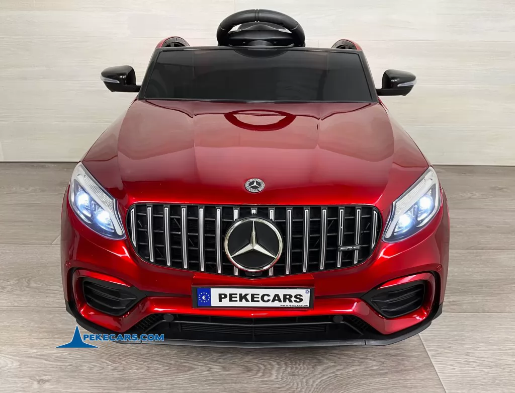 coches electricos niños mercedes glc 63s mp4 rojo metalizado frontal
