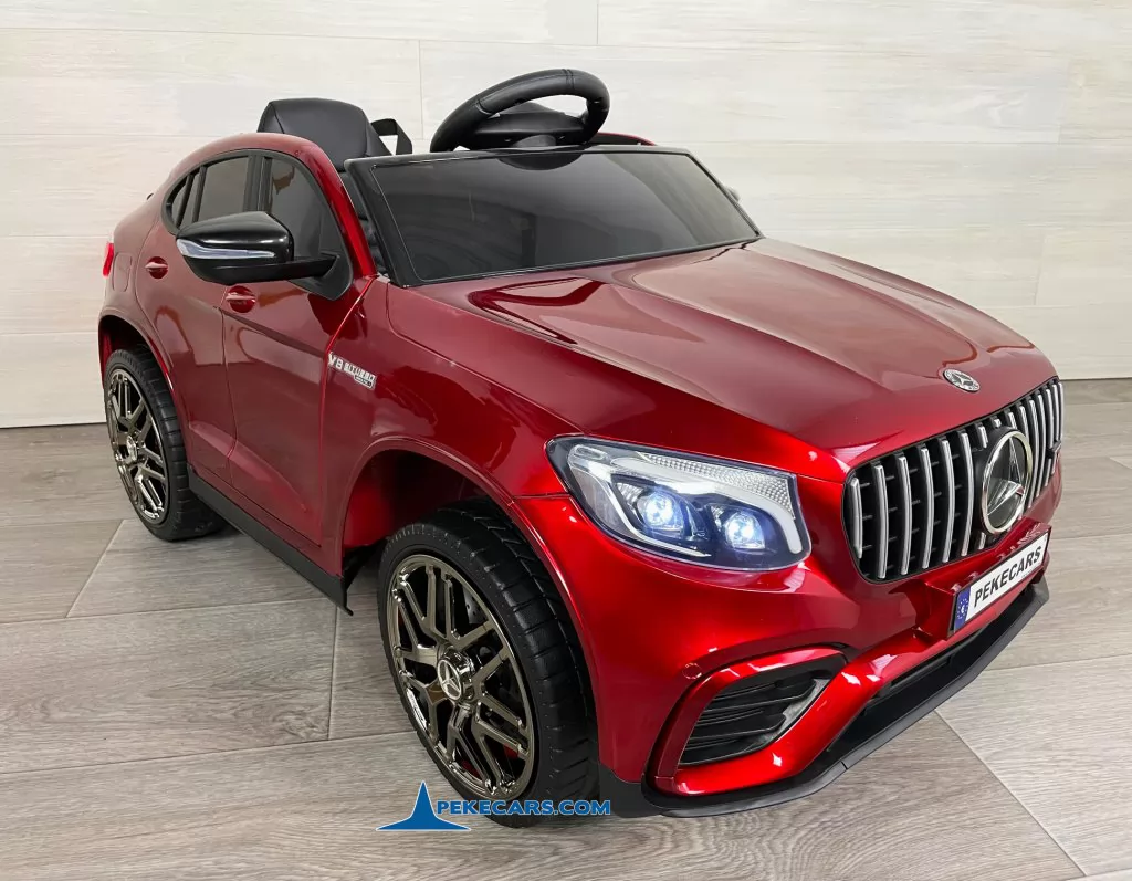 coches para niños mercedes glc 63s mp4 rojo metalizado vista izquierda