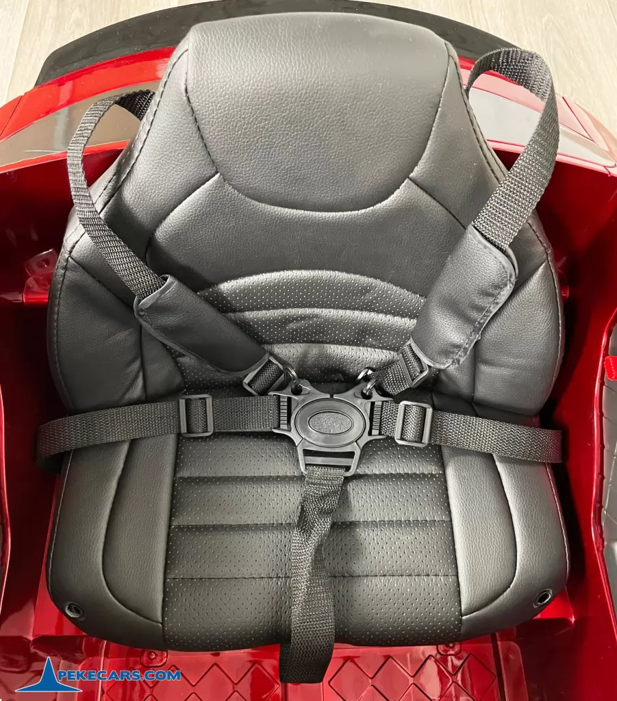 mercedes glc 63s mp4 rojo metalizado coches para niños asiento