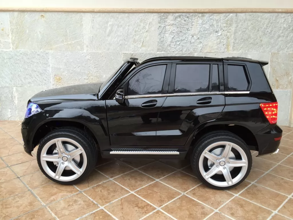 Coche electrico infantil Mercedes GLK-350 Negro Metalizado lateral
