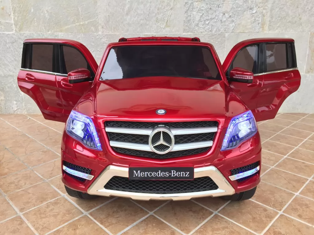 Coche electrico infantil Mercedes GLK-350 Rojo Metalizado vista frontal