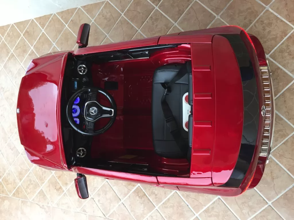Coche electrico para niños Mercedes GLK-350 Rojo Metalizado interior