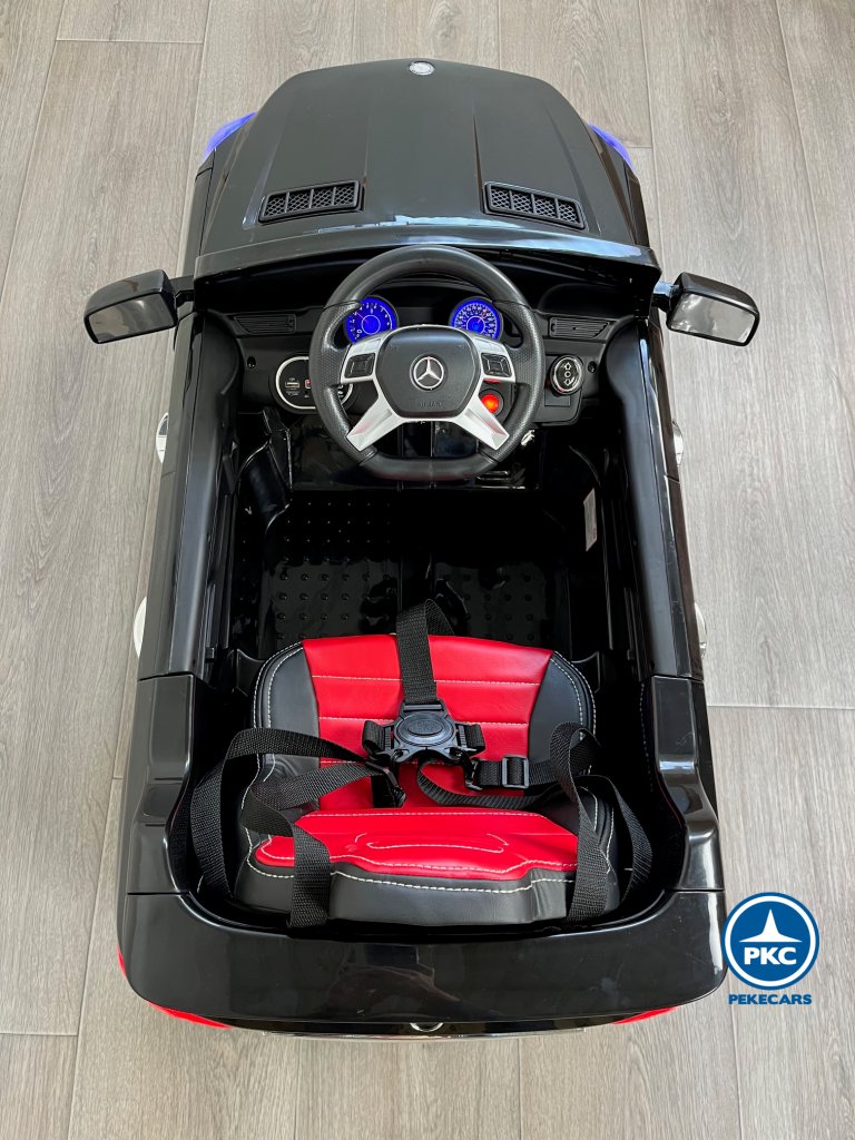 Coche electrico para niños Mercedes ML-350 Negro desde arriba